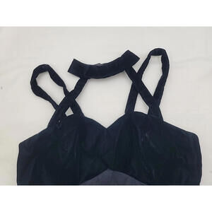 BLONDIE AND ME EVENING BY LINDA BERNELL Black Velvet Formal Dress 11/12